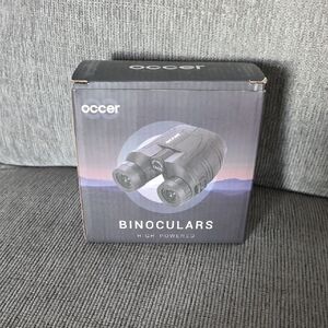 Occer Black High Powered Compact Binoculars, New, 12×25, With Carrying Case